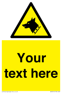 Custom Warning: Guard dog